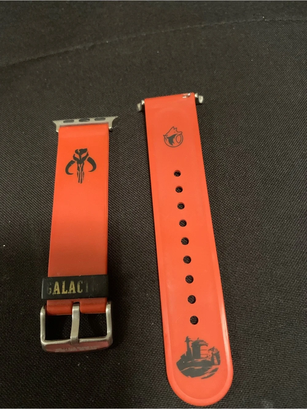 Star Wars Boba Fett Orange and Yellow Silicone Watch Band for Apple Watch